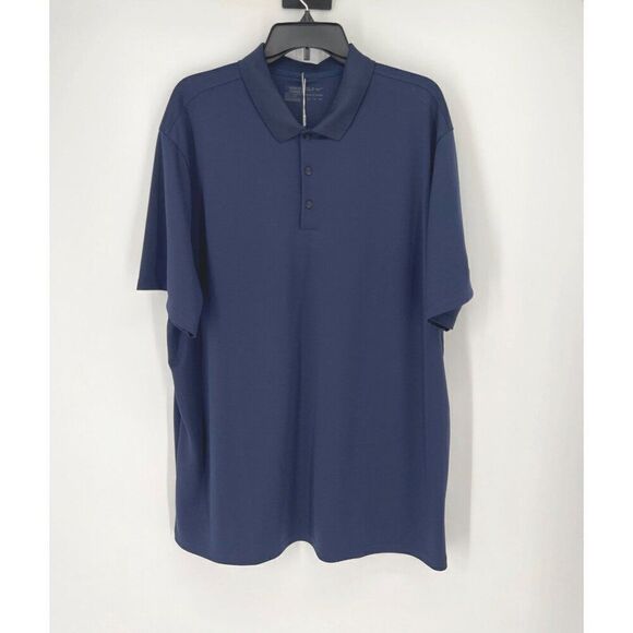 Nike Dri-FIT Tour Mens Golf Polo Dark Blue Size XXL Short Sleeve Standard Fit - Picture 2 of 9